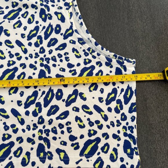 Adidas Animal Print Crop Tank Top Tight Fit Sports Women's, Size L NWOT - Picture 5 of 6